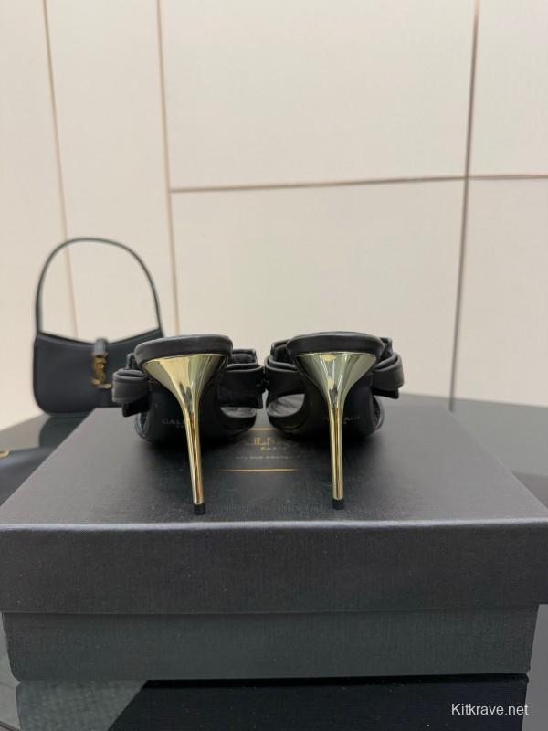 Balmain Metal Heel High Heel Sandals - KFY00320