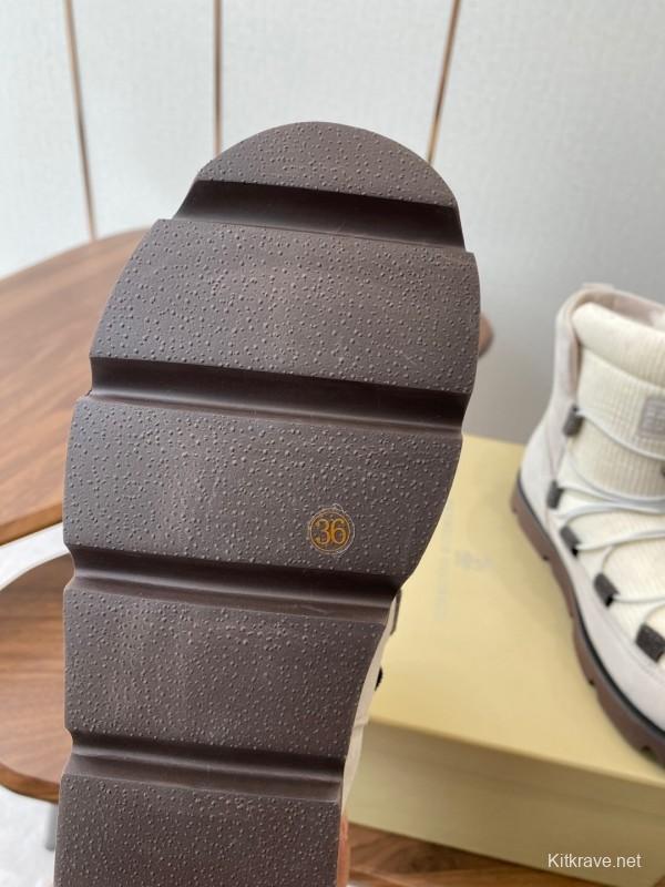 Brunello Cucinelli Open Walk Ankle Boot Winter Snow Boots - AS00410