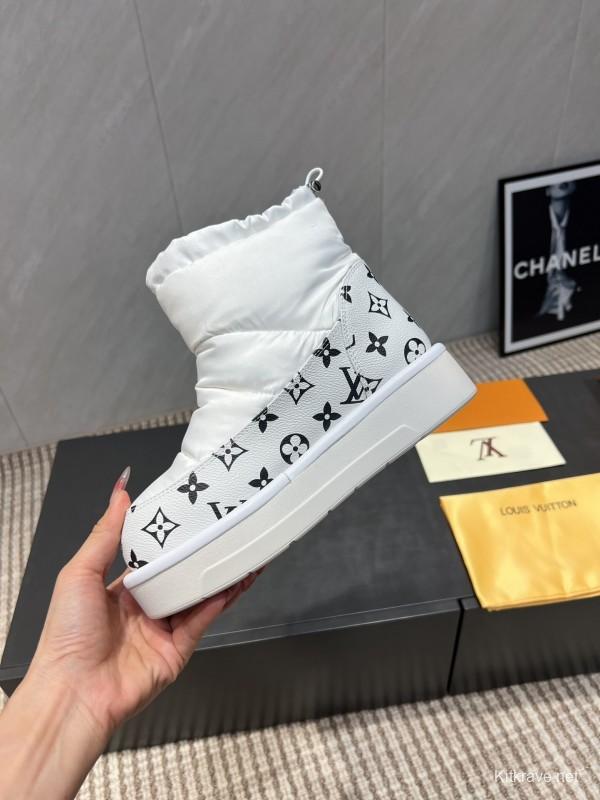 Louis Vuitton Fall/Winter 2025 Snow Boots Round Toe Thick Sole - KFY00310