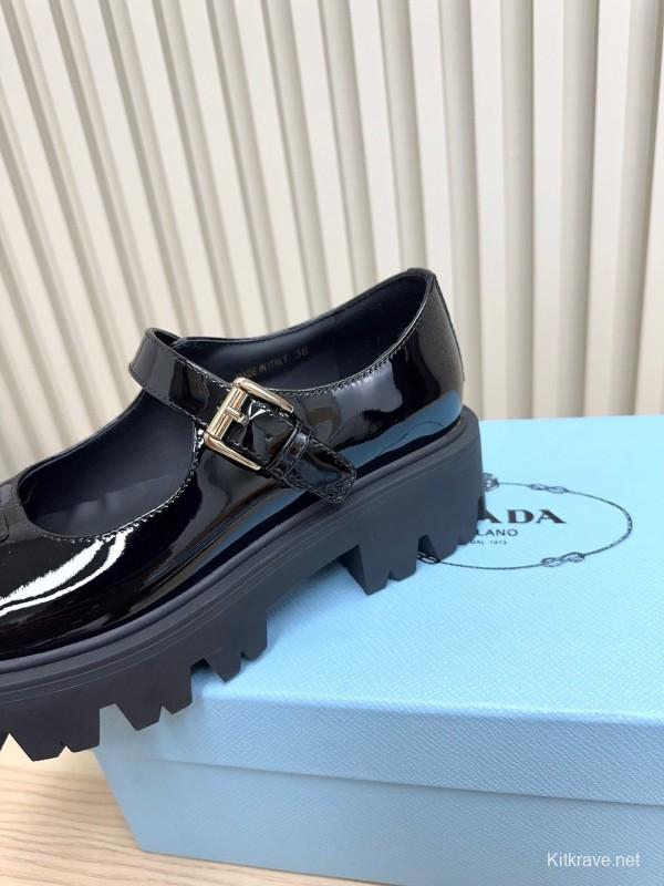 Prada 2025 SS Platform Mary Jane Shoes - LY00300