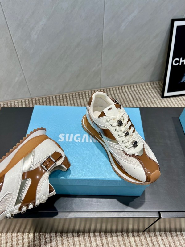SUGARSU Spring Summer Casual New Series Color Block Casual Sports Shoes