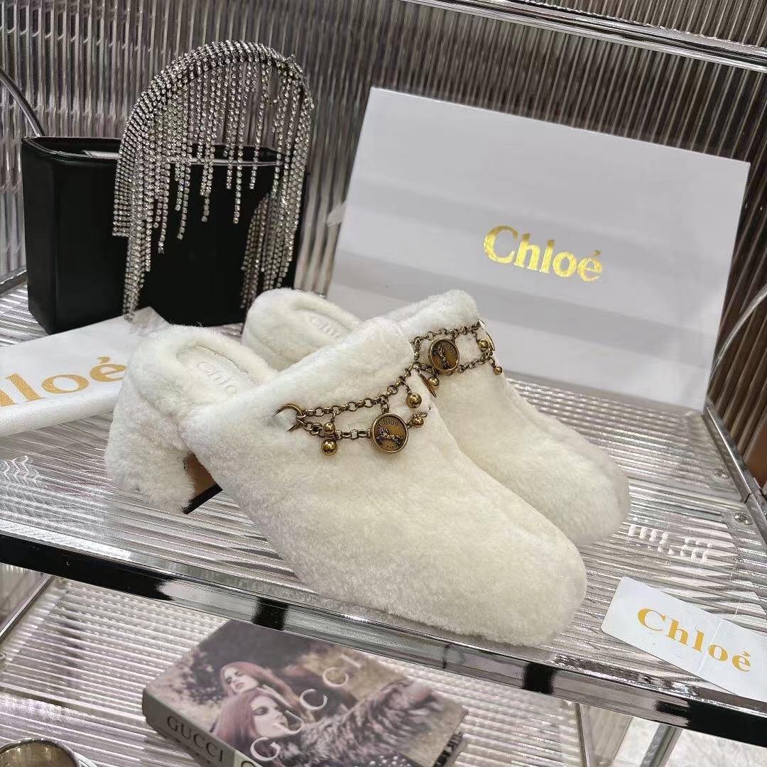 Chloe 2025/SS Real Fur Slippers - LY00320