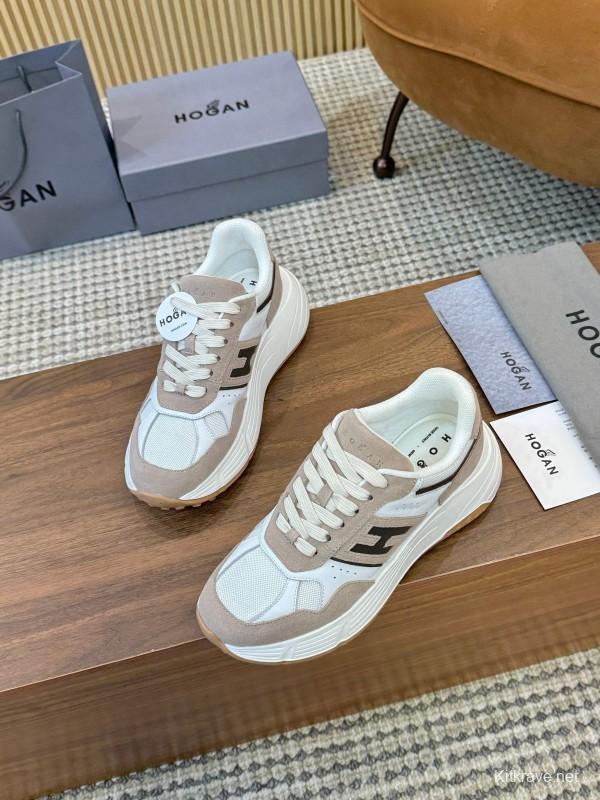 Hogan H-STRIPES Series Couple High Platform Chunky Dad Shoes Casual Sneakers - LY00370/LY00380