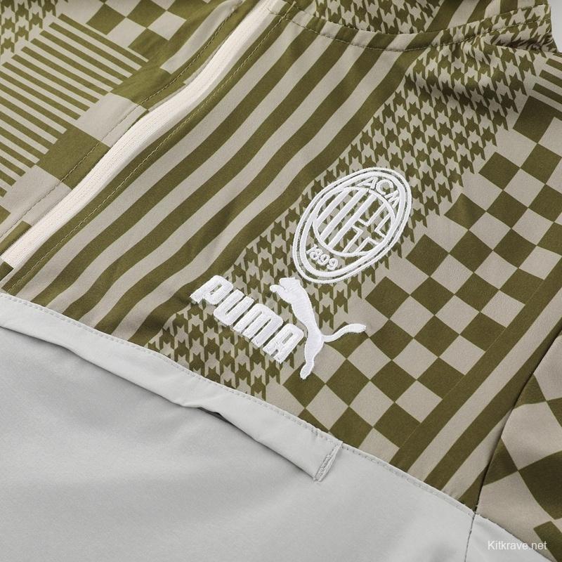 AC Milan Half Zipper Jacket+Long Pants S-2XL