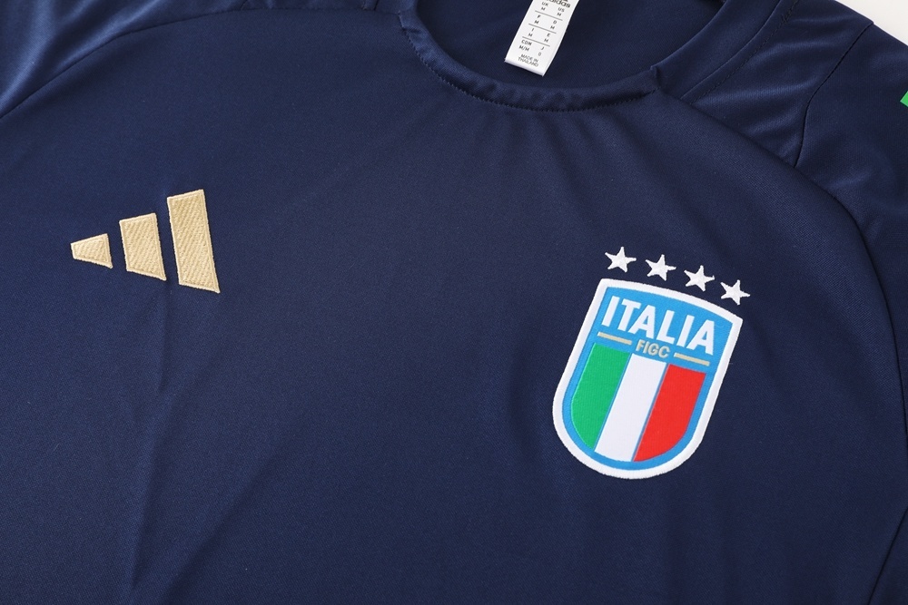 2025 Italy Royal Blue Short Sleeve+Soccer Shorts