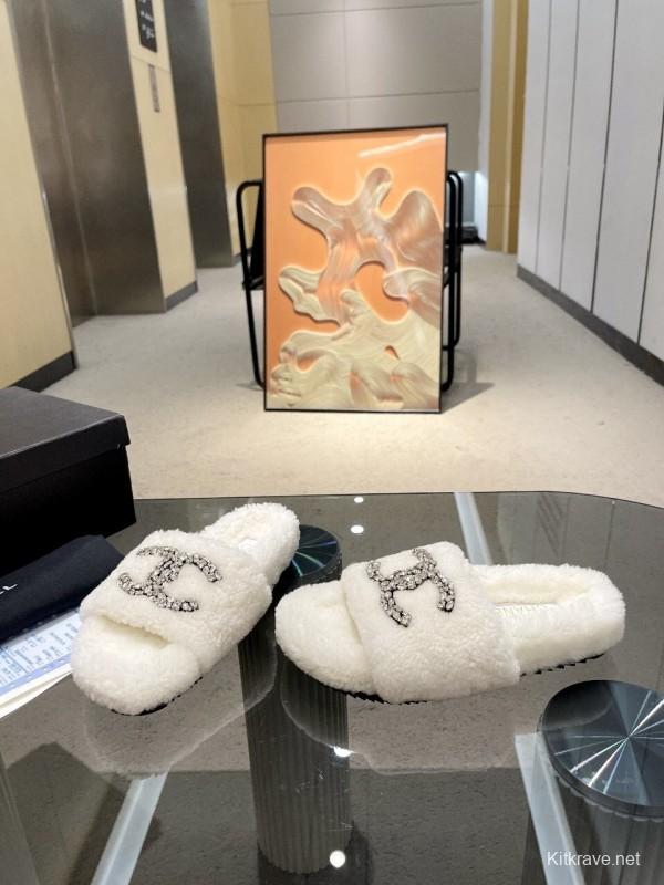 Chanel 2025 SS New Wool Slippers Soft Fine Wool - LY00280