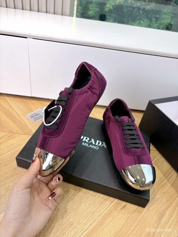 Prada 2025 SS Metal Toe Thin Sole Training Shoes Casual Shoes - LY00280