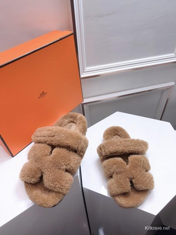 H Erjia Fur Slippers - LY00270