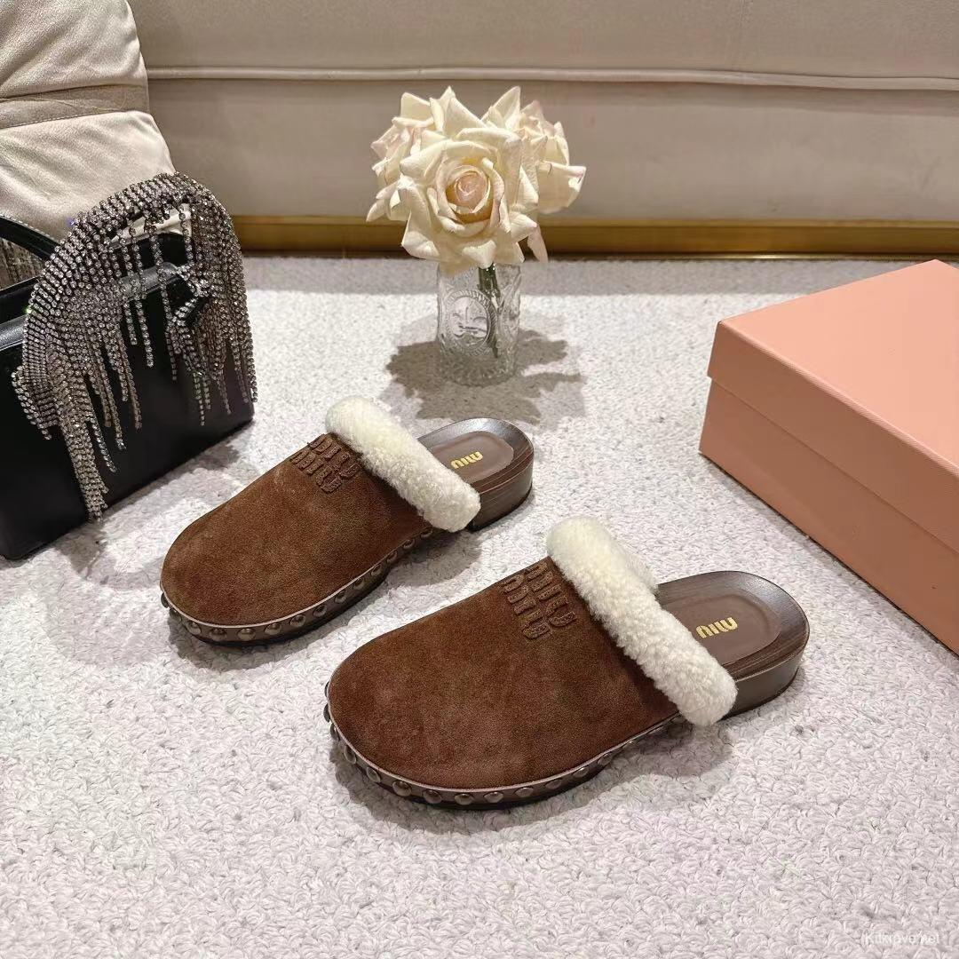 Miu Miu Cotton Shoes Sandals 2025 SS Collection - LY00260