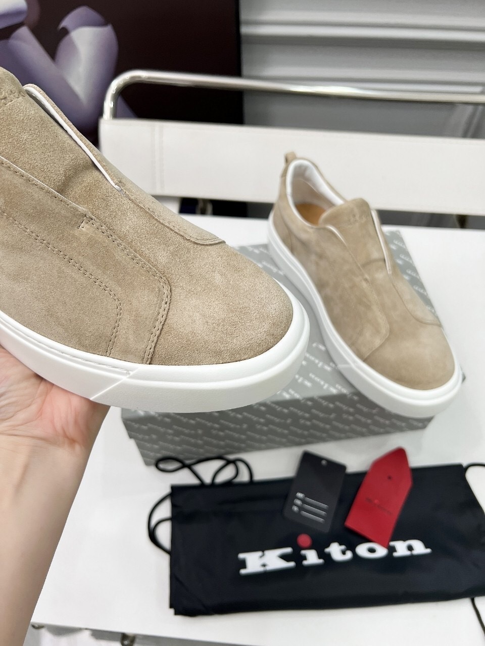 Kiton 2025/SS Slip-On Casual Men's Shoes - KFY00320