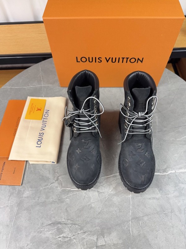 Timberland x LV Monogram Ankle Boots Waterproof Suede - LY00380