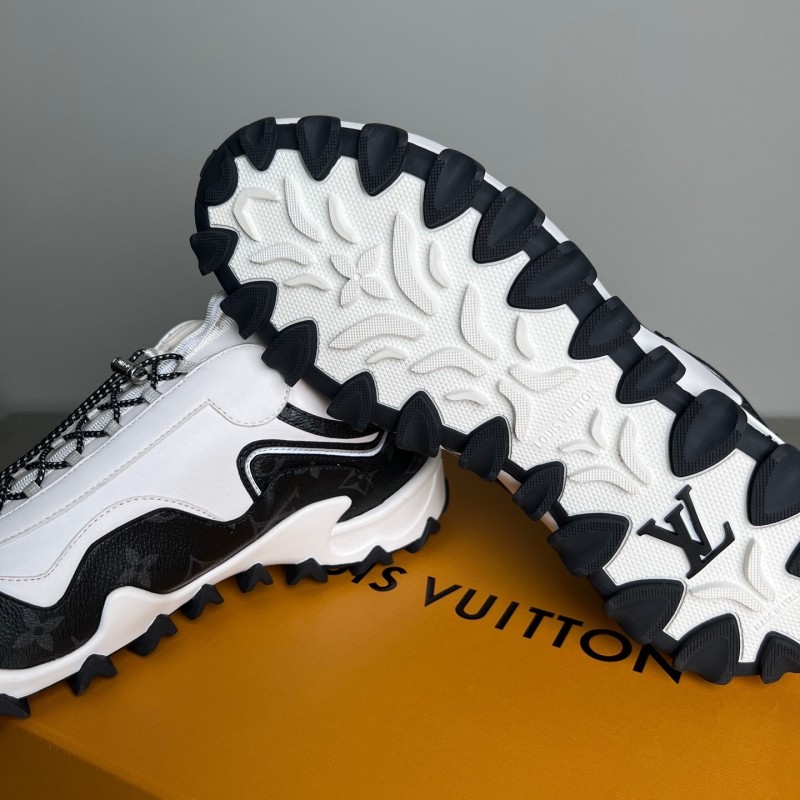 Louis Vuitton Lv RUSH Calfskin Metal LV Circle Accessory Slip-Resistant Low-Top Casual Lifestyle Shoes - YC