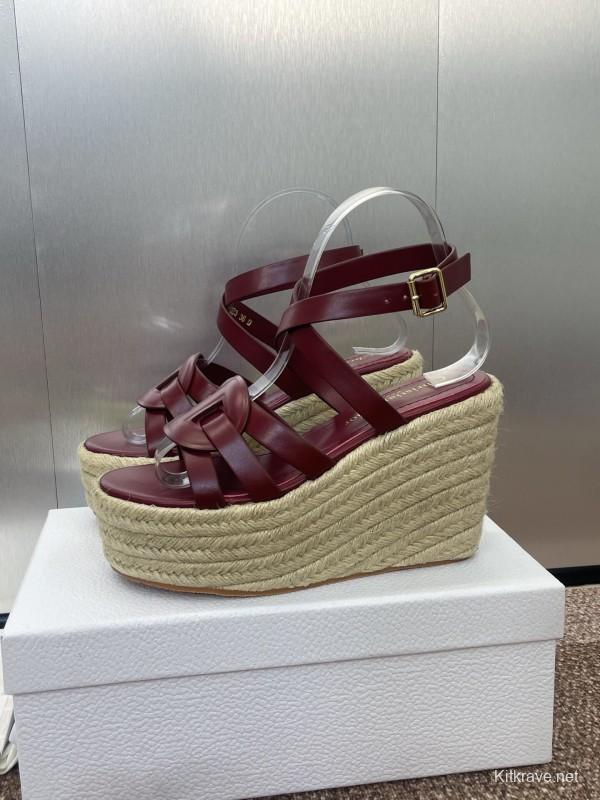 Dior D-Club Jelly Color Hollow Layered Cross Strap Platform High Heel Women Shoes - KFY00290