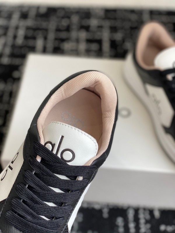 Alo 2025 SS Two-Tone White Sneakers Chunky Sole Comfort Casual - KFY00280