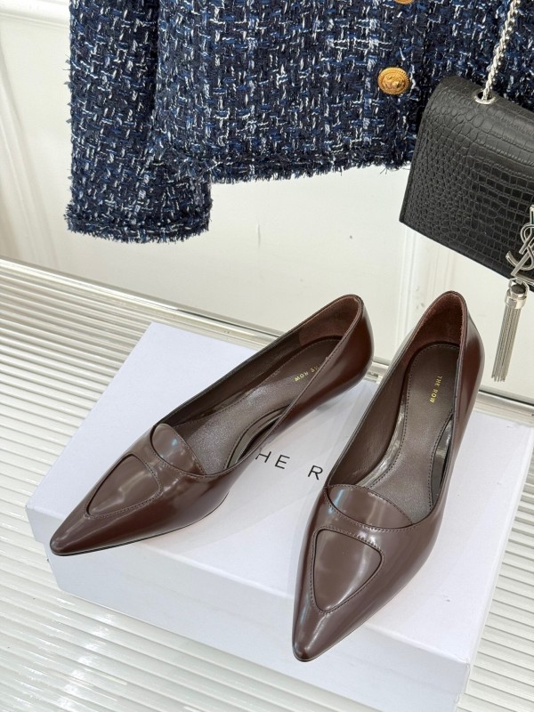 The Row 2025 SS Kitten Heel Pointed Toe High Heels - KFY00320