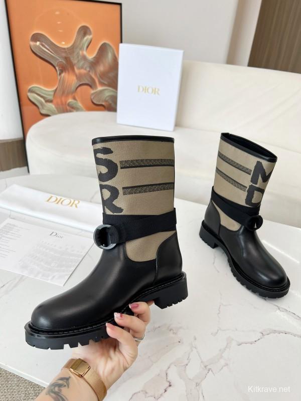 Dior 2025/SS Autumn Winter Boots Retro Work Boots Slip-On - LY00320