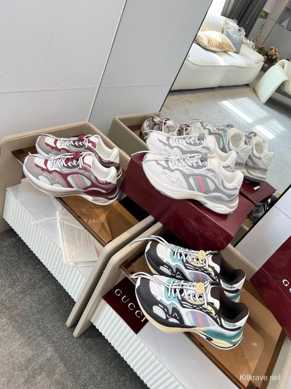 Gucci 2025 SS Collection 2.0 Sneakers with Retro-Futuristic Design - LY00460