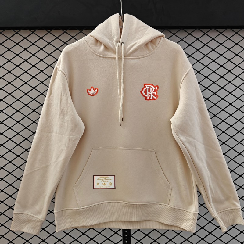 25/26 Flamengo Retro Embroidered Logo Hoodie 9 Colors