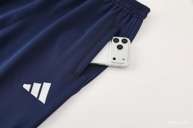 25/26 Arsenal  Navy Blue  Full zipper Jacket Tracksuit+ long pants