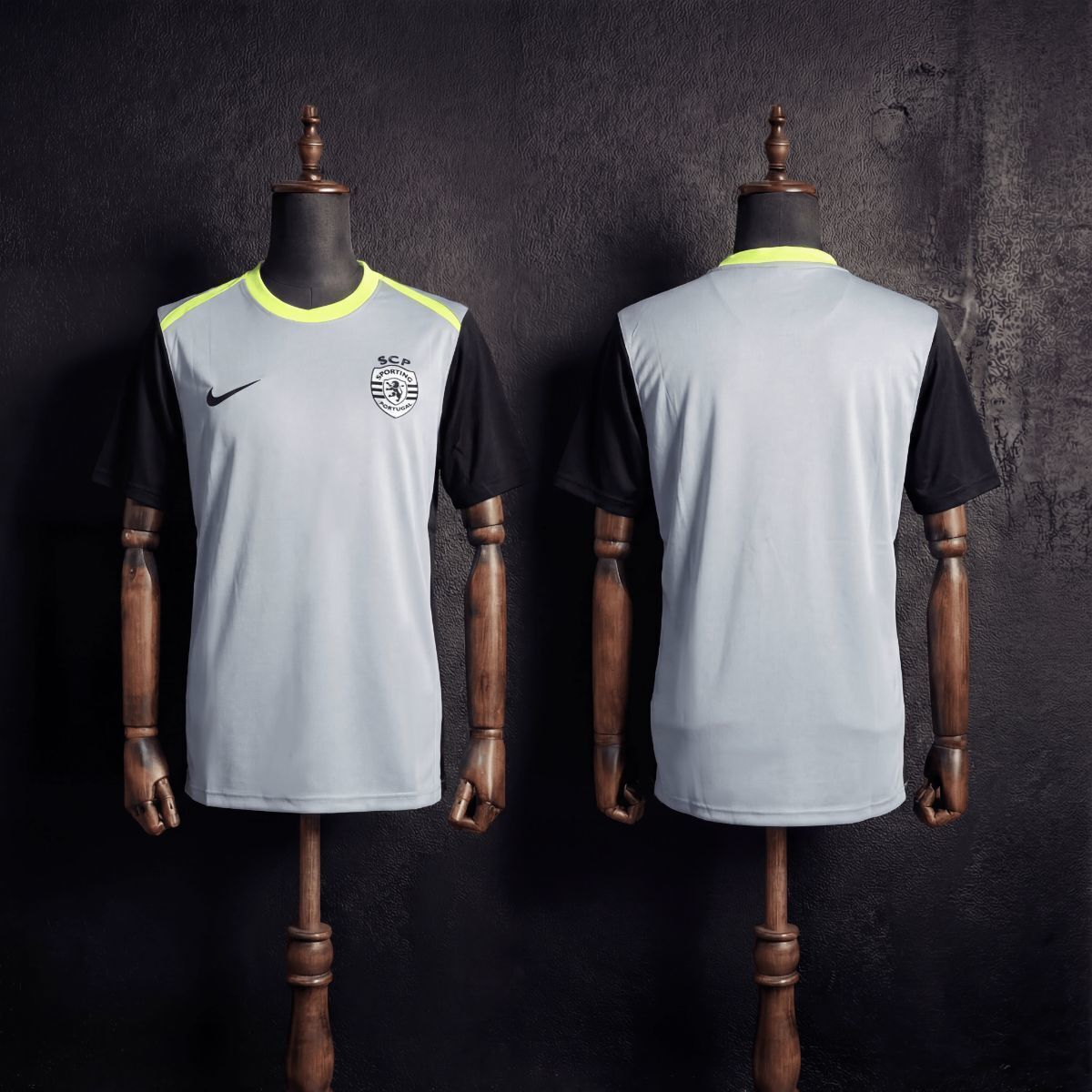 25/26 Sporting Lisbon Training Jersey Gray Jersey