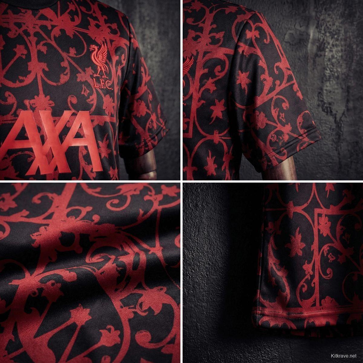 25/26 Liverpool Training Jersey Red And Black Jersey