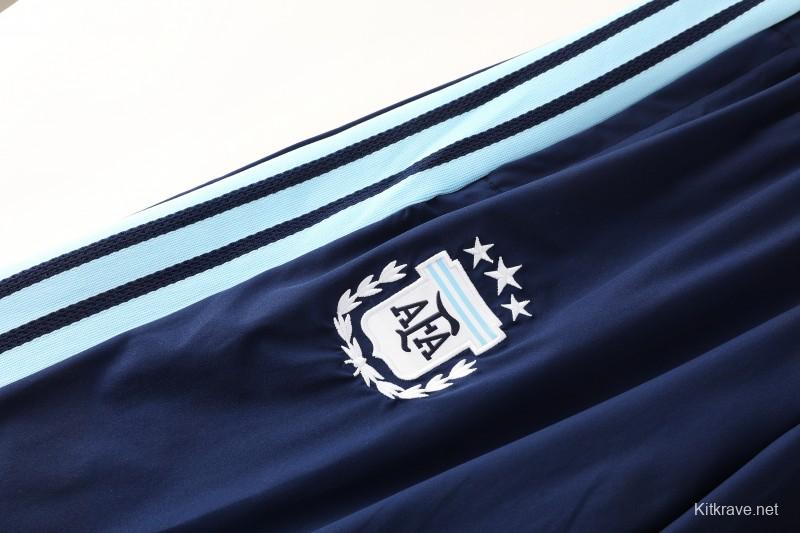 2026 Argentina Navy Blue Full Zipper Jacket + Long Pants