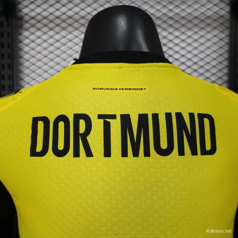 25/26 Player Version Borussia Dortmund Yellow with Black Trim Cup Jersey