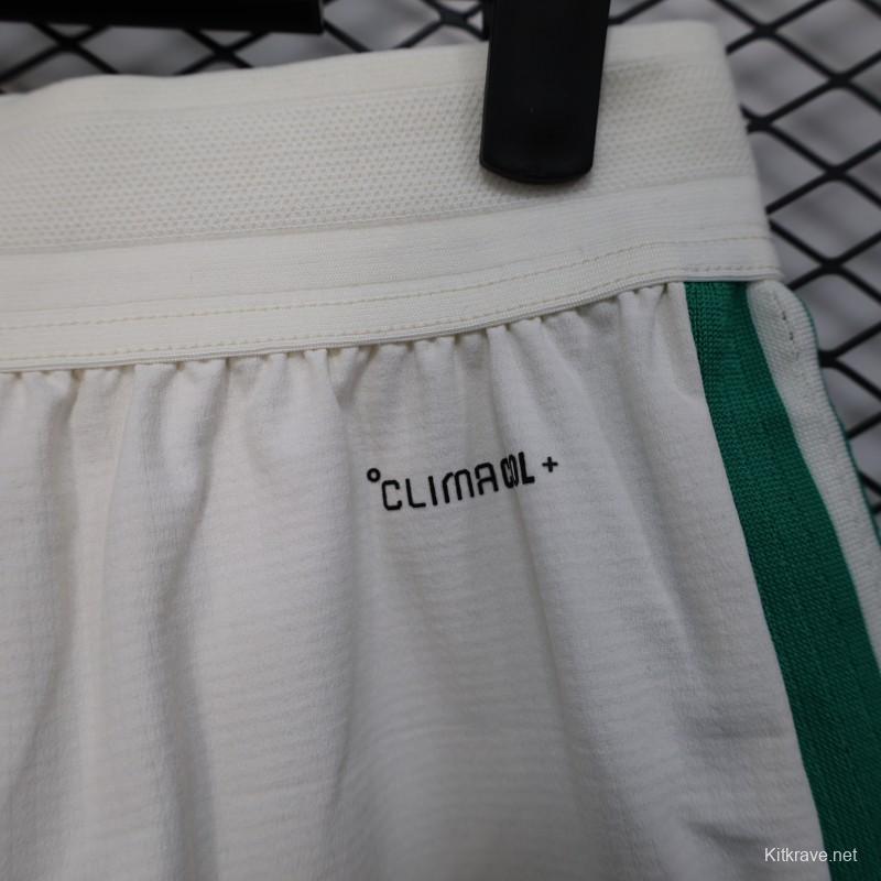 2026 Player Version Algeria White with Green Stripes Shorts
