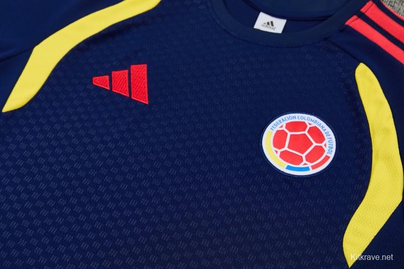 26/27 Colombia Black  Short Sleeve+Soccer Shorts