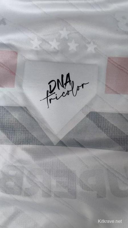 Player Version 26/27  São Paulo FC White with Red and Black Horizontal Stripes Jersey