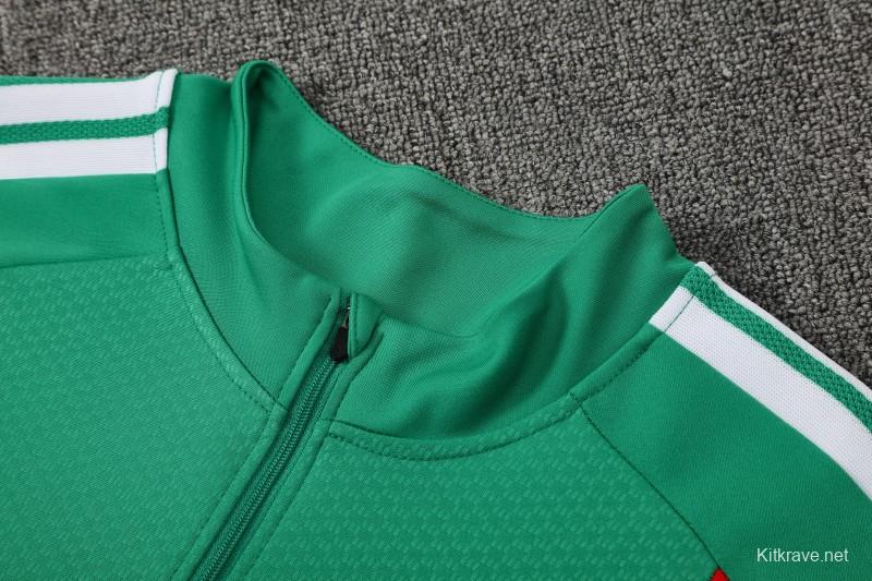 26/27  Algeria Green Half Zipper Jacket  Tracksuit + Long Pants