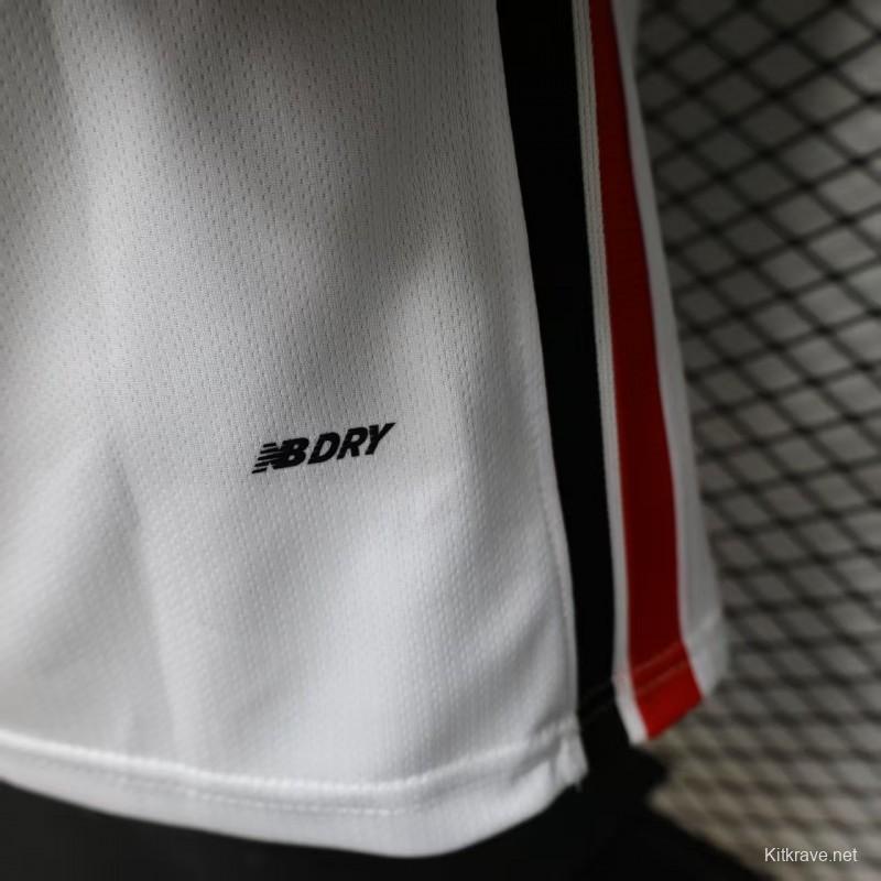 Player Version 26/27  São Paulo FC White with Red and Black Horizontal Stripes Jersey