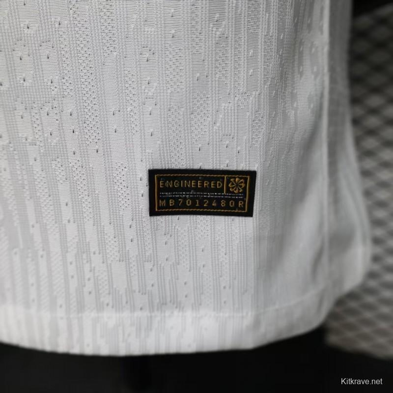 Player Version 26/27 Vasco da Gama Away White with Black Diagonal Sash Jersey