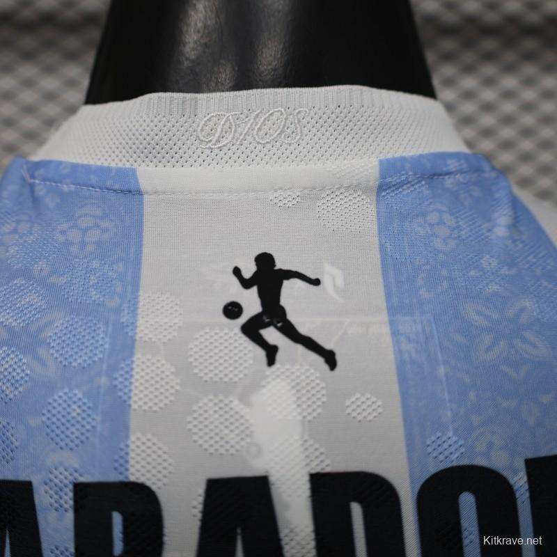 Player Version 2026 Argentina Home Light Blue & White Vertical Stripe Special Edition Jersey