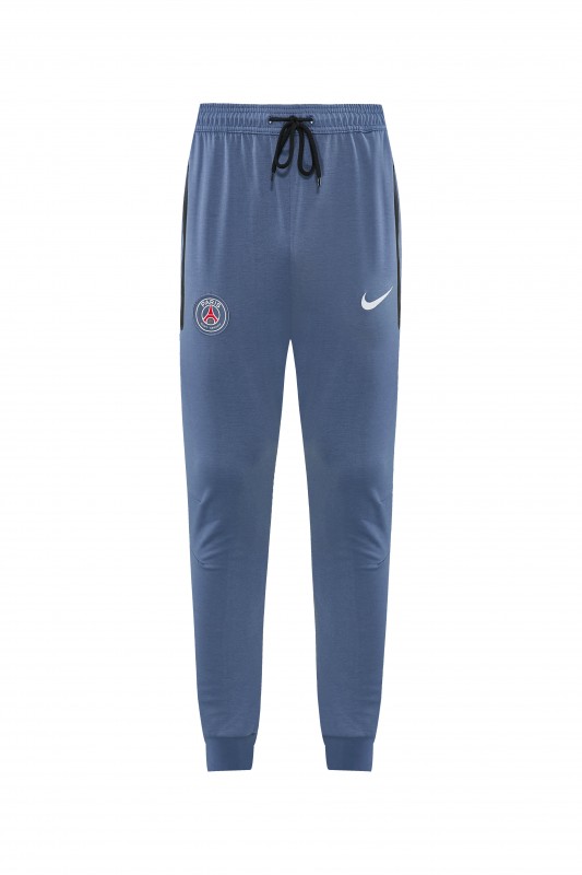 26/27  Paris Saint-Germain Steel Blue Full Zipper Hooded Jacket Tracksuit + Long Pants