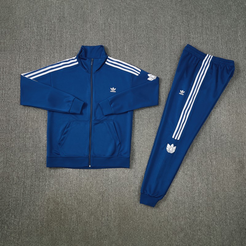 2026  Adidas Royal Blue Full Zipper Jacket + Long Pants