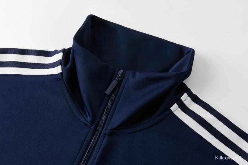 2026 Adidas Navy Blue Full Zipper Jacket + Long Pants