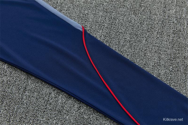 2026 England Navy Blue  Half Zipper Jacket Tracksuit + Long Pants (Nike)