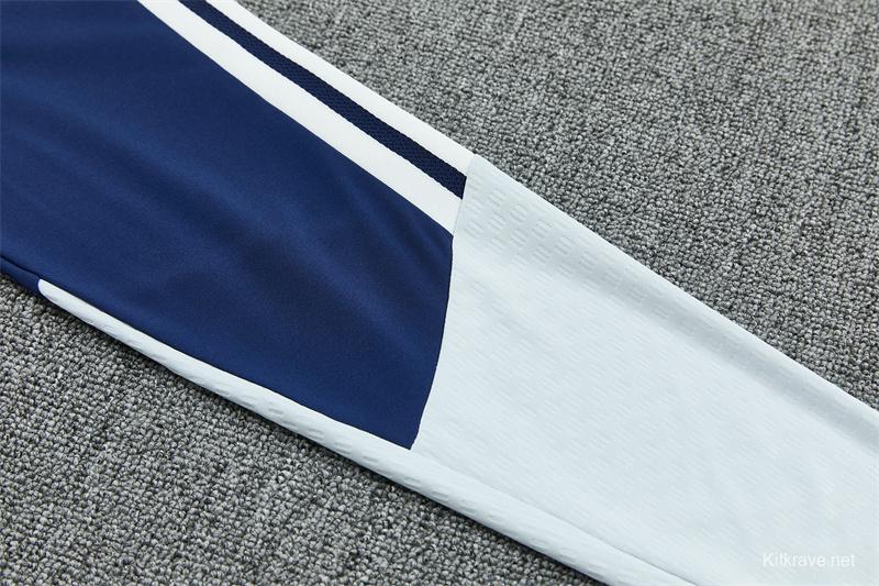 26/27 Real Madrid Away Navy Blue Half Zipper Jacket Tracksuit + Long Pants