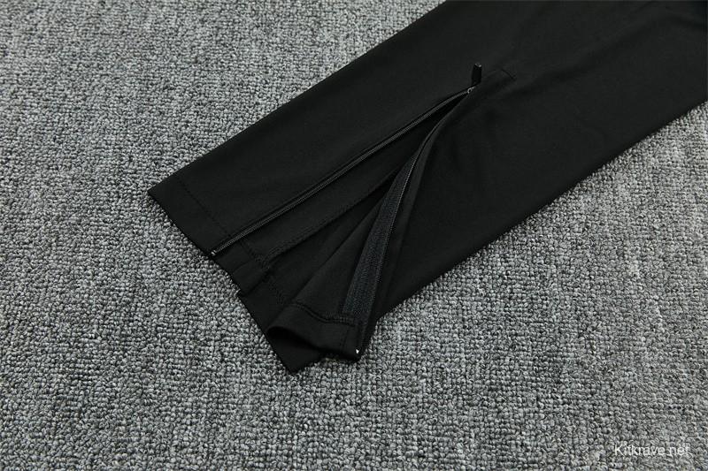 26/27 Brazil Black & Red Half Zipper Jacket Tracksuit + Long Pants