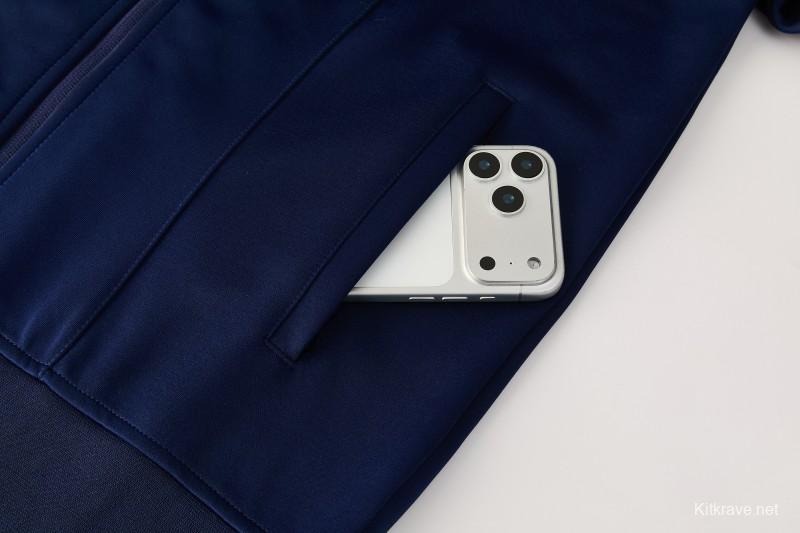 2026/27 Adidas Originals Navy Blue Full Zipper Jacket Tracksuit + Long Pants