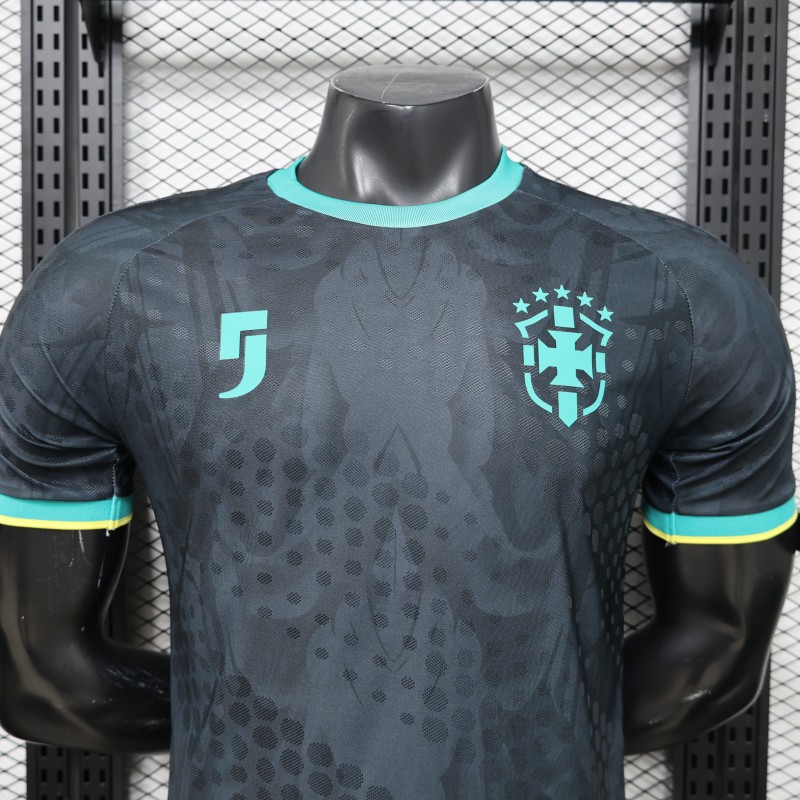 Player Version 26/27  Brazil  Charcoal Black & Mint Teal  Special Edition Jersey