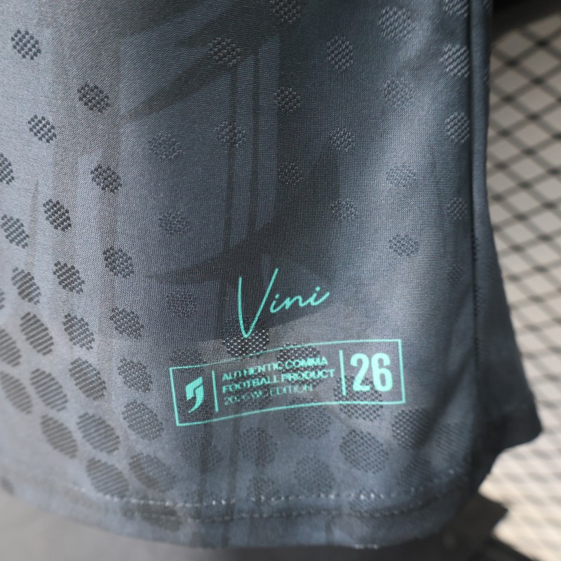Player Version 26/27  Brazil  Charcoal Black & Mint Teal  Special Edition Jersey