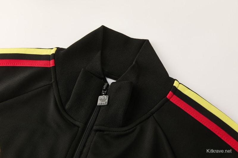 2026/27 Jamaica  Black  Full Zipper Jacket Tracksuit + Long Pants