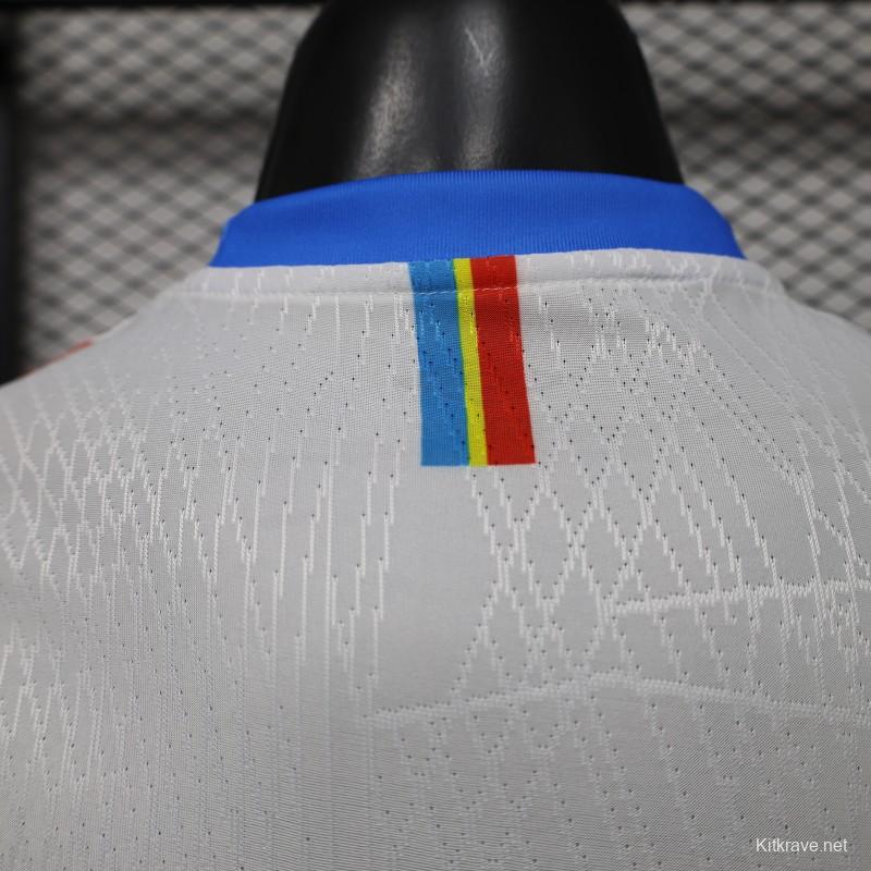 Player Version 26/27  DR Congo  White & Sky Blue  Special Edition Away Jersey