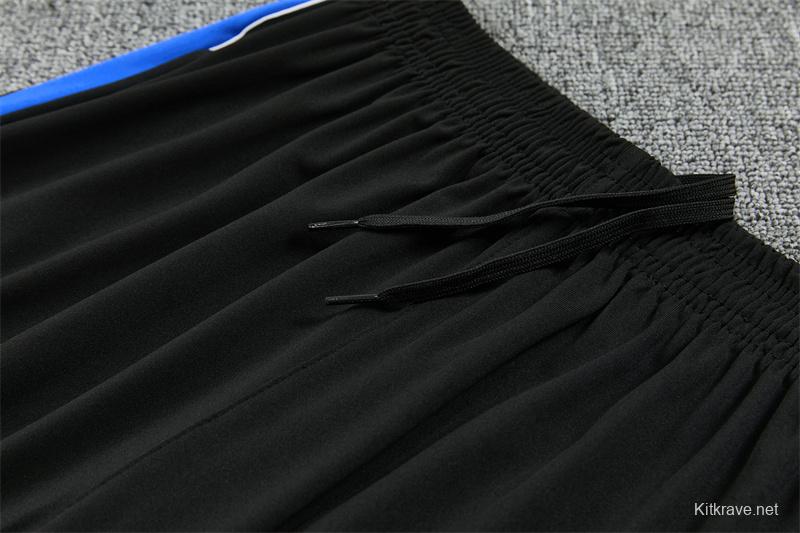 2026 Atletico Madrid Black Half Zipper Jacket Tracksuit + Long Pants