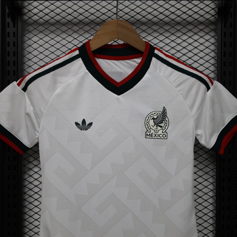 Player Version 2026 Womens Mexico Away White with Geometric Diamond Texture Jersey