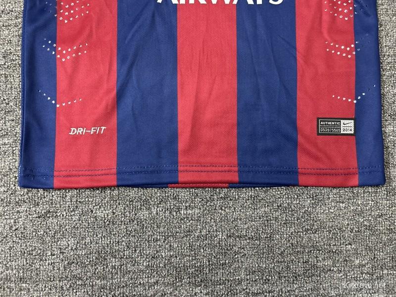 Retro Kids 14/15 Barcelona Home Long Sleeve Jersey