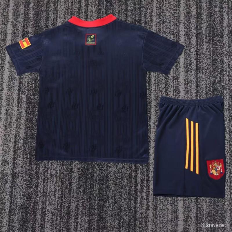 Retro Kids 1996 Spain Away Jersey