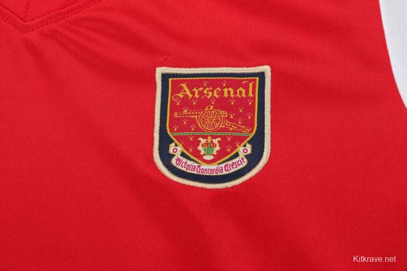 Retro 01/02 Kids Arsenal Red & White Home Jersey